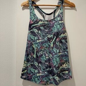 Tropical‎ Print Racerback  lululemon Tank Top